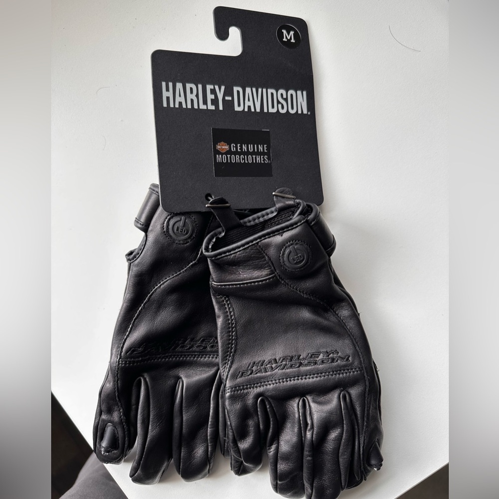 Harley-Davidson Black Leather Gloves